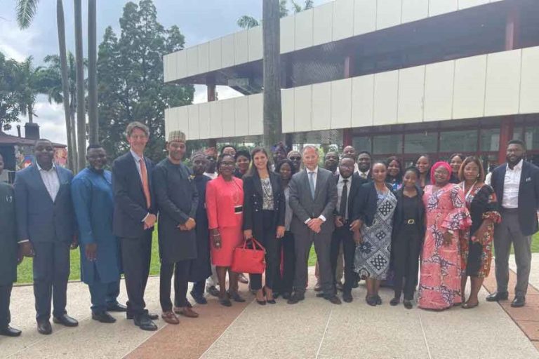 Members of staff of the Debt Management Office and representatives of Deutsche Bank at the official event titled Deutsche Bank – Structured Trade Export Finance (ECA Financing) – July 2023 in Abuja